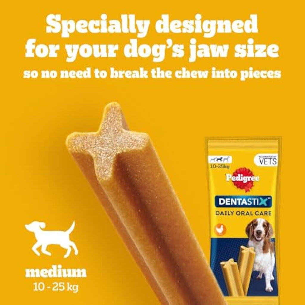Pedigree DentaStix Daily Dental Chews for Medium Dogs - 112 Sticks