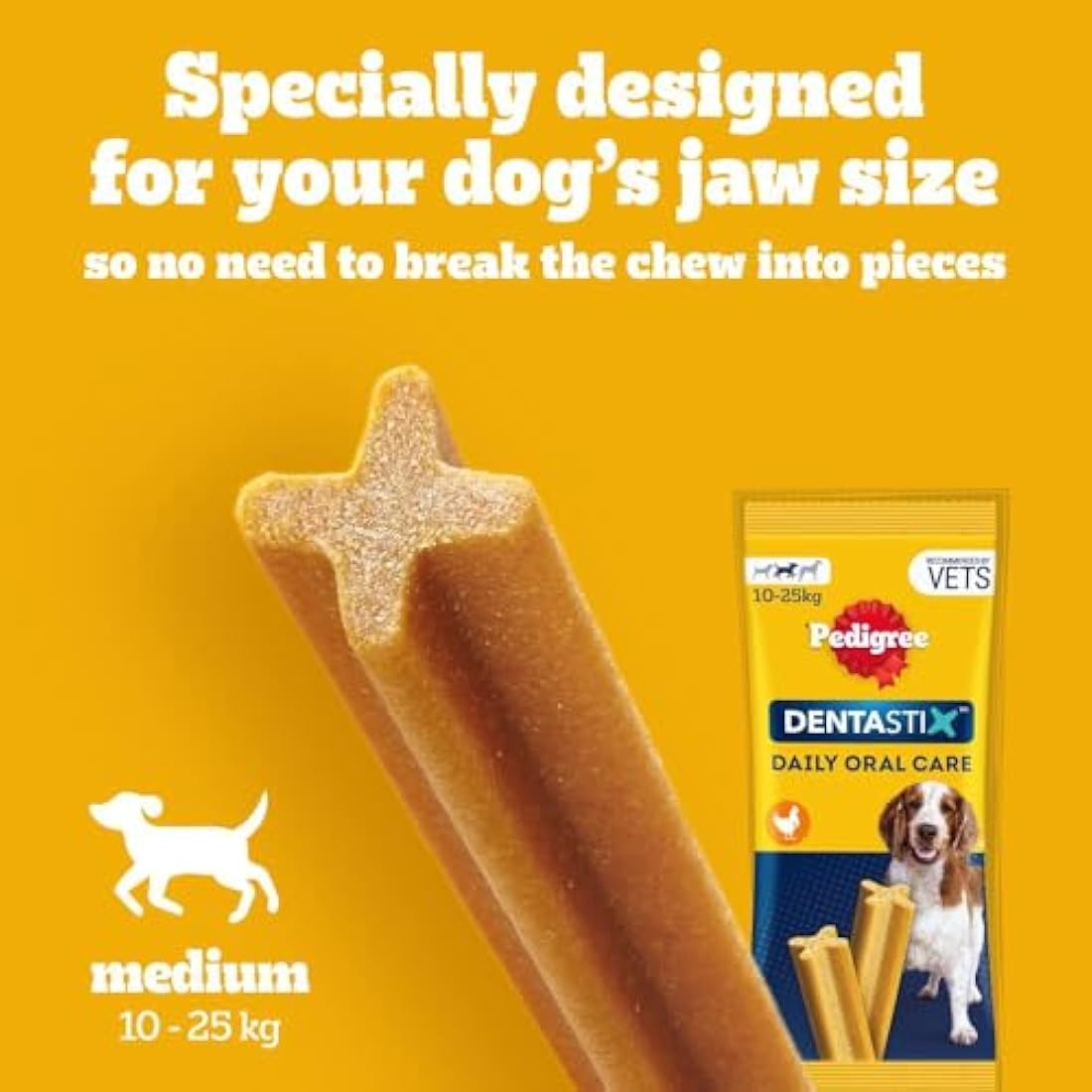 Pedigree DentaStix Daily Dental Chews for Medium Dogs - 112 Sticks