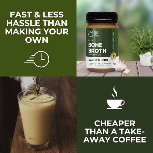 Jolof Store Beef Bone Broth Concentrate - Garlic & Herb - 375g
