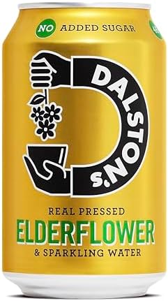 Dalston's Sparkling Elderflower Soda – Low Calorie & Vegan (24 x 330ml)