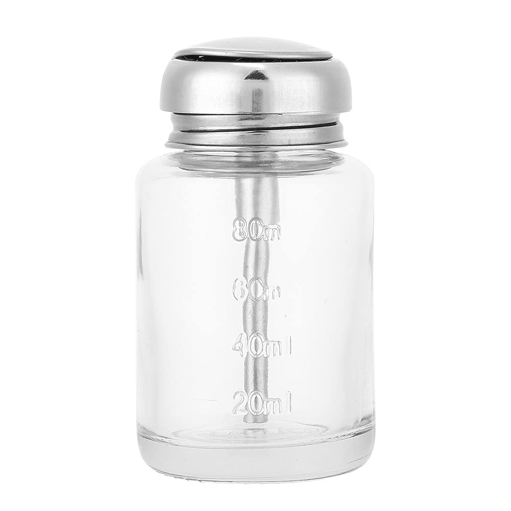 Glass Nail Polish Remover Pump Dispenser - Refillable Bottle