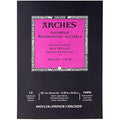 Arches Aquarelle Watercolor Pad - 100% Cotton Satin 300g A3 12 Sheets