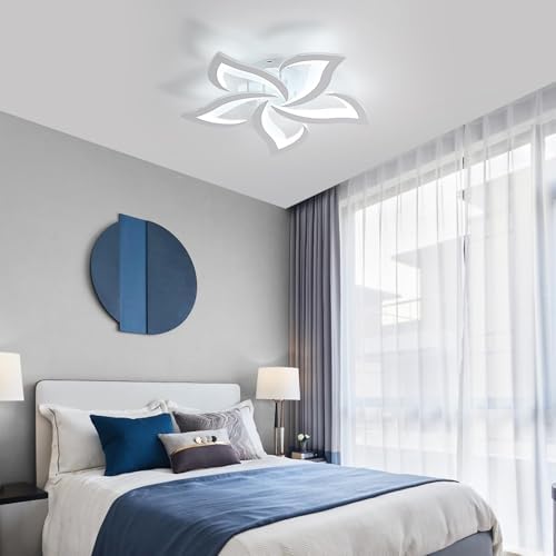 Comely Modern LED Petal Ceiling Light | 60W Acrylic Lotus Chandelier