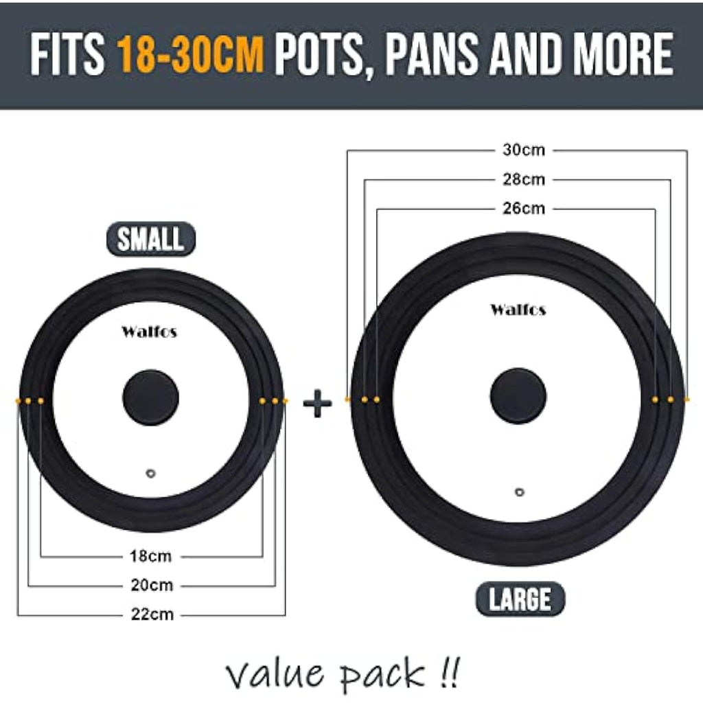 Universal Pot Lid – Tempered Glass with Silicone Rim