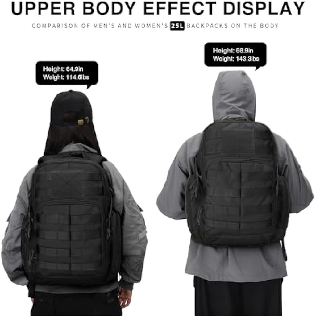 Mardingtop 25L Military Tactical Backpack | 600D Molle Hiking Rucksack