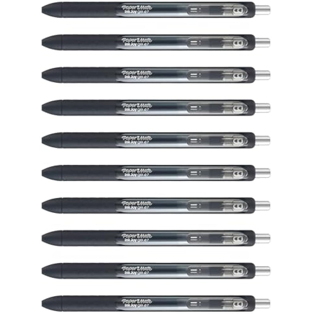Paper Mate InkJoy Gel Pens | Medium Point 0.7mm | Black Ink | 12 Count