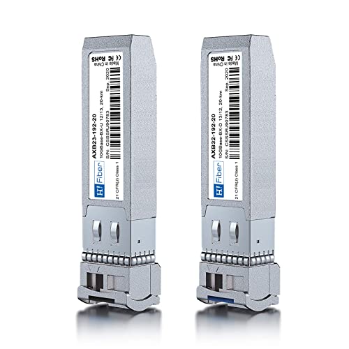 H!Fiber 10Gb SFP+ Bidi Transceiver | 10GBase 20km SMF Pair for Cisco