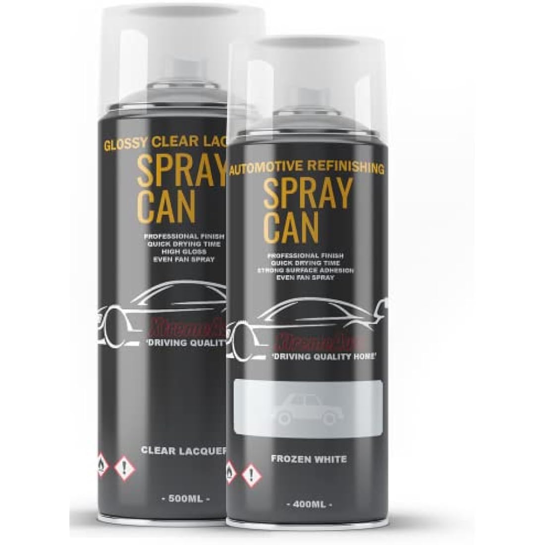 Xtremeauto Ford Focus Frozen White Aerosol Spray Paint Kit - 400ml