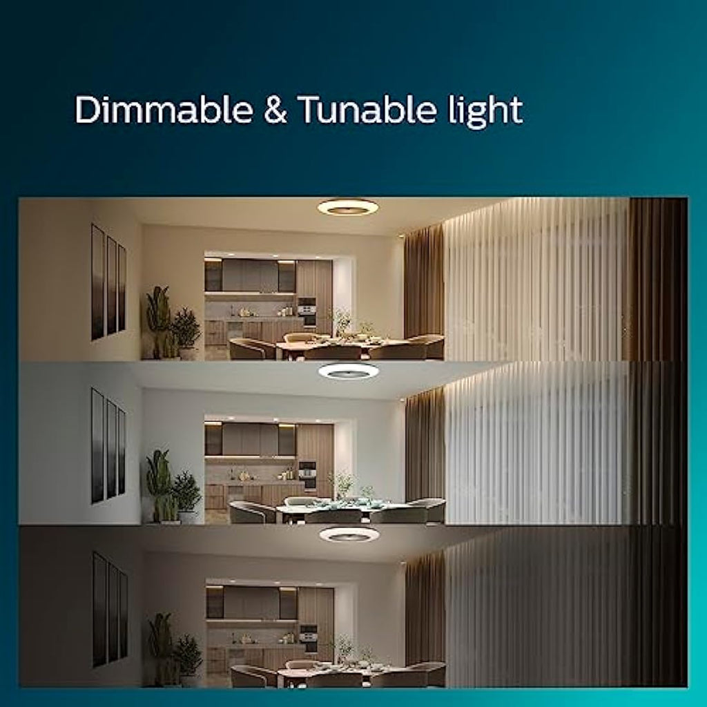 Philips LED Round Fan Light | 60W Slim Ceiling Fan with Remote Control