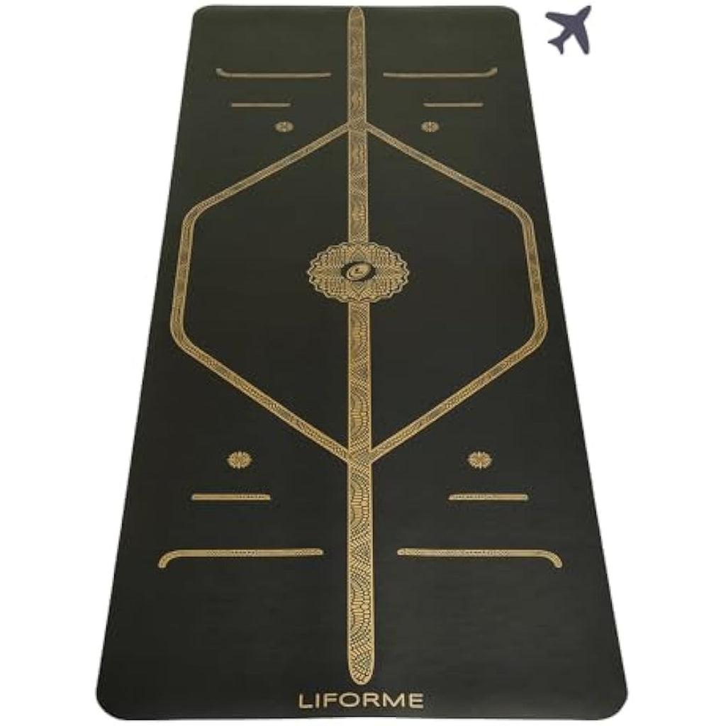 Liforme Travel Yoga Mat – Non-Slip Eco-Friendly Mat with Alignment