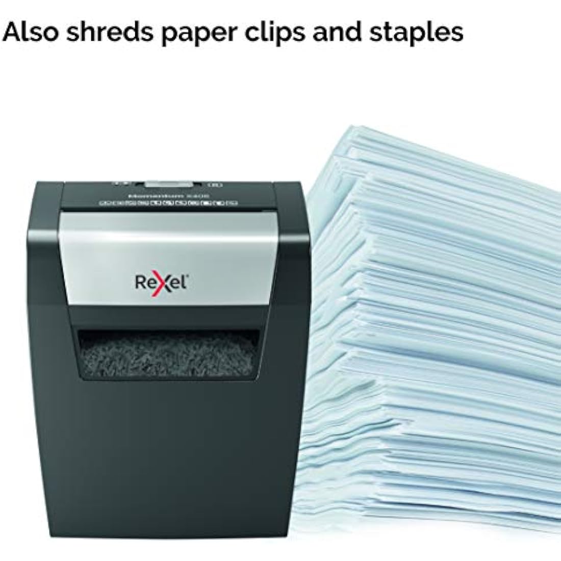 Rexel Momentum X406 Cross Cut Paper Shredder | 15L Bin, 6 Sheet Capacity