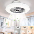 PADMA 60CM Modern Ceiling Fan with Light | Dimmable Low Profile White