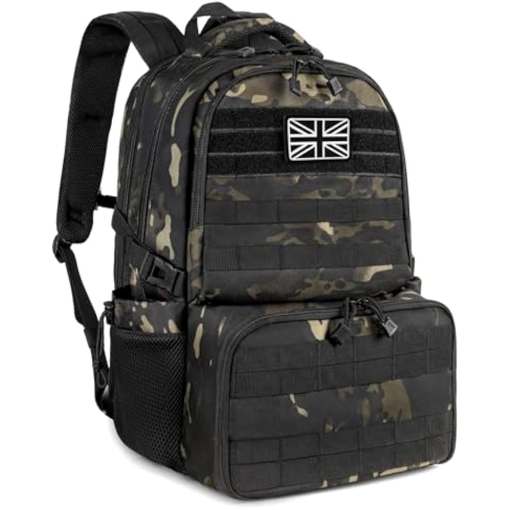 Jueachy 40L Military Tactical Backpack | Insulated Lunch Box & Laptop Bag