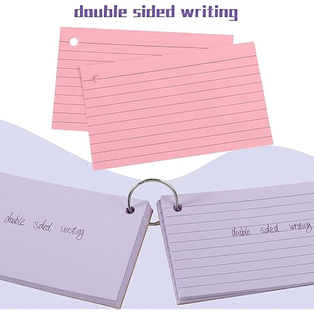 Jolof Store 360 PCS Ruled Index Cards – Colored Revision Flash Cards