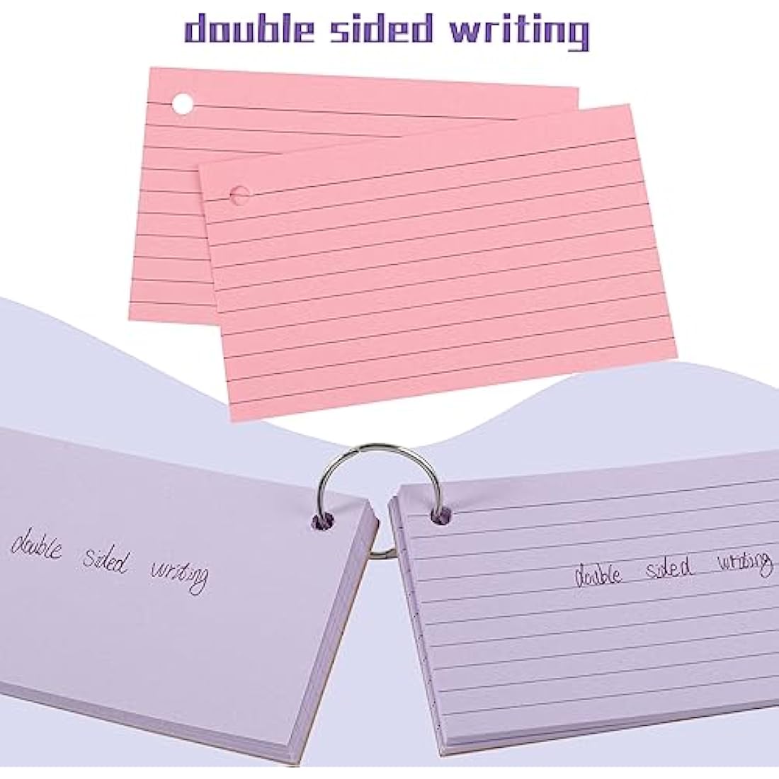Jolof Store 360 PCS Ruled Index Cards – Colored Revision Flash Cards