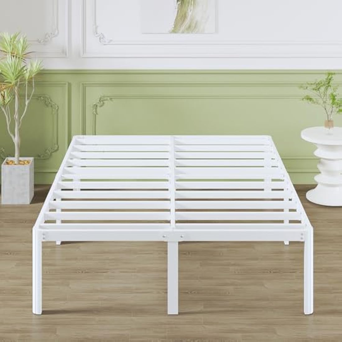 King Size Metal Bed Frame – Heavy Duty with Rounded Corners