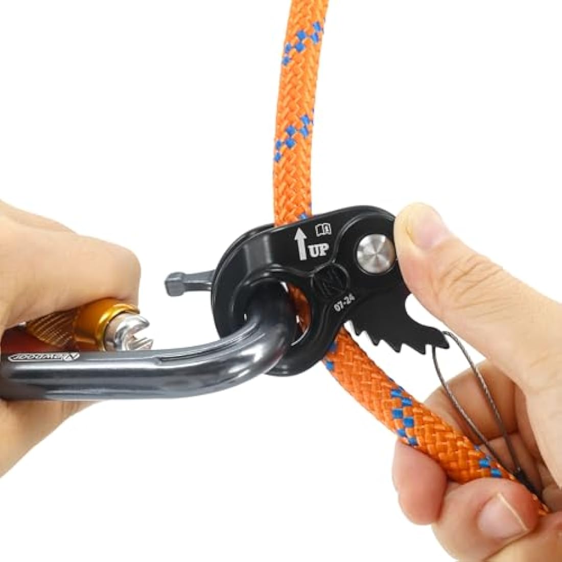 NewDoar Lightweight Rope Ascender – 8-13mm Aluminum Rope Clamp for Climbing