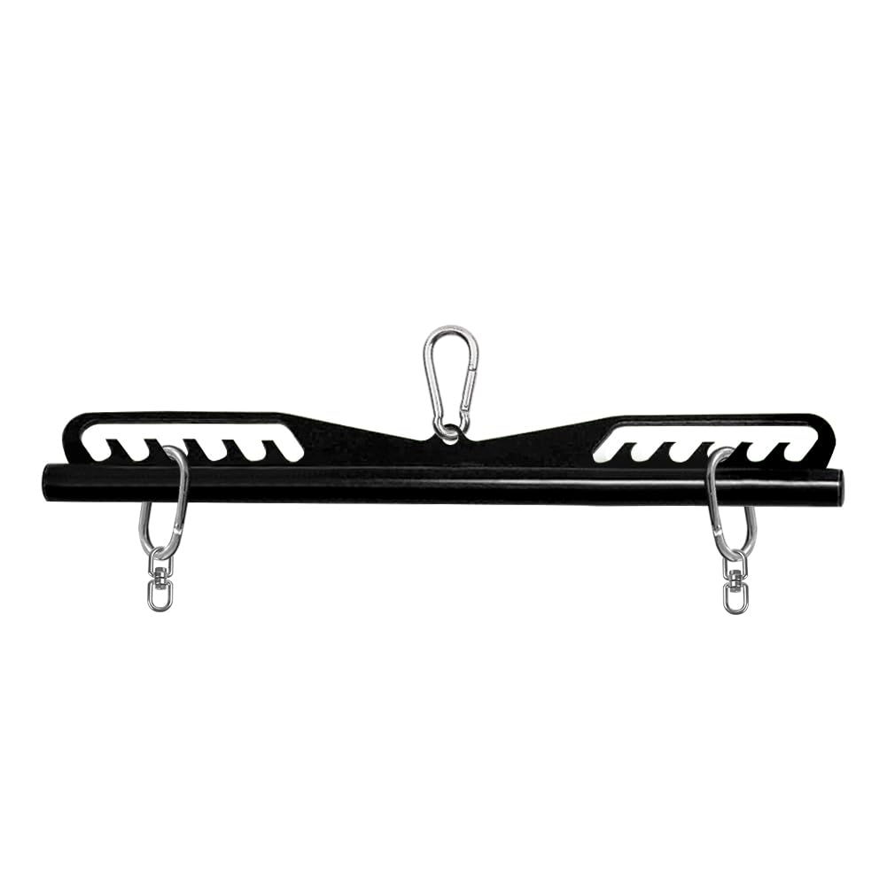 SevnElk Adjustable LAT Pull Down Bar – Steel Straight Cable Attachment