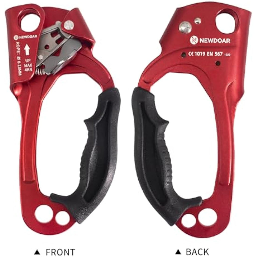 NewDoar Hand Ascender | UIAA Certified Rock Climbing Rope Clamp