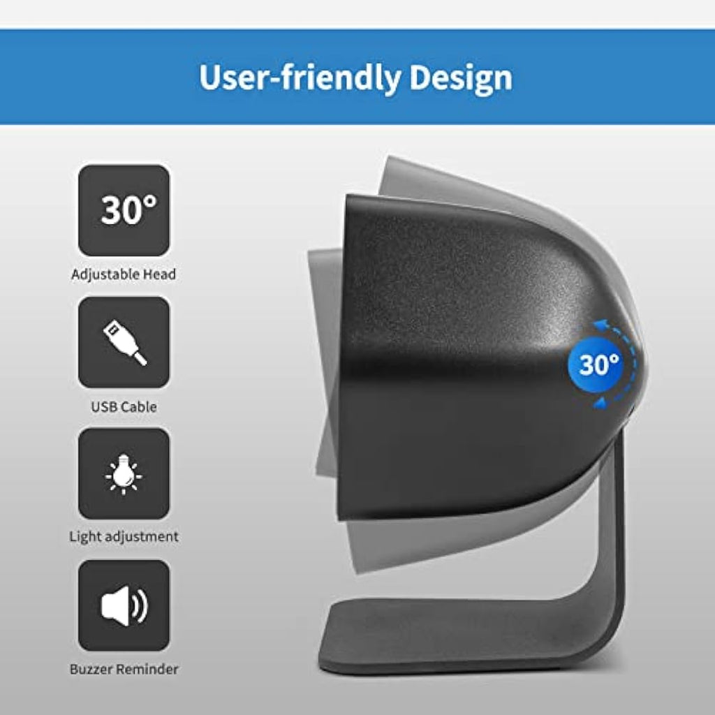 NETUM NT-7060 2D QR Presentation Scanner – Hands-Free USB Barcode Reader
