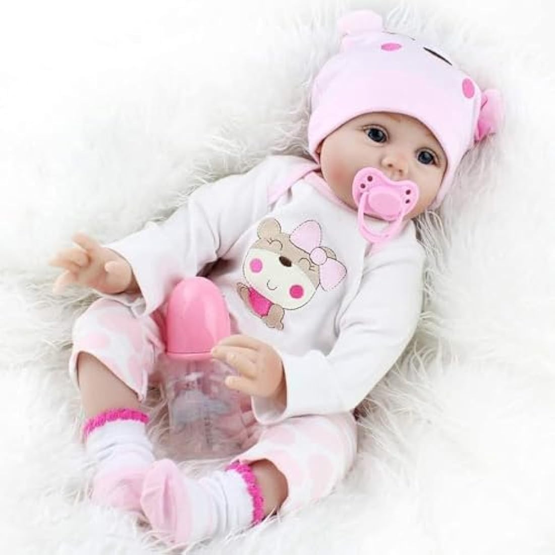 Jolof Store 22 Inch Reborn Baby Doll - Lifelike Silicone Vinyl Toddler
