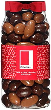 Rita Farhi Milk & Dark Chocolate Covered Brazil Nuts Gift Jar – 740g