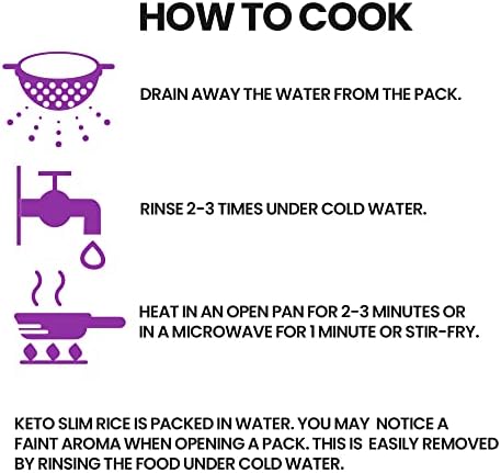Eat Water Organic Konjac Slim Rice – Keto & Low Calorie (15 x 270g)