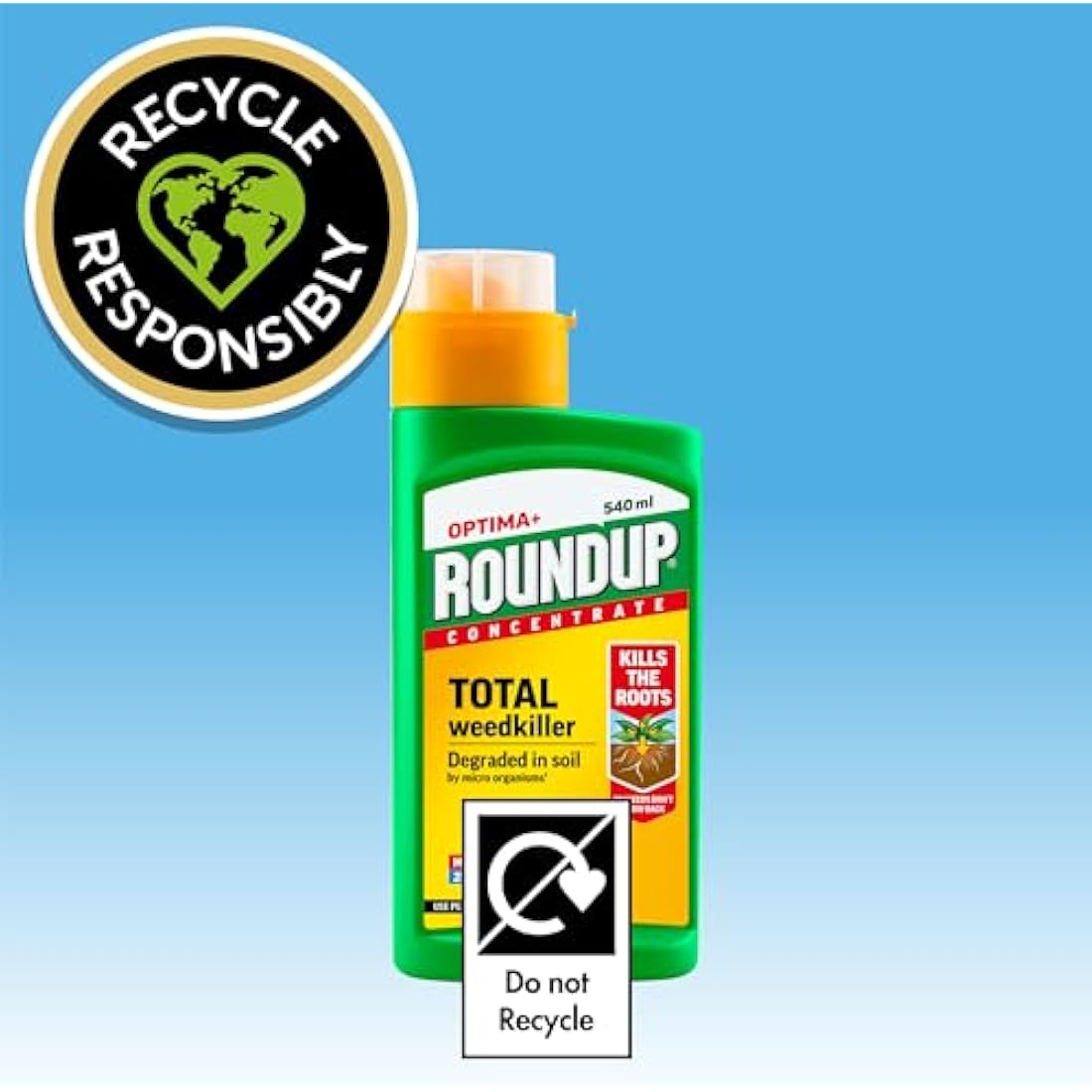 Roundup Optima+ Total Weedkiller | Fast Acting Root Control - 5L