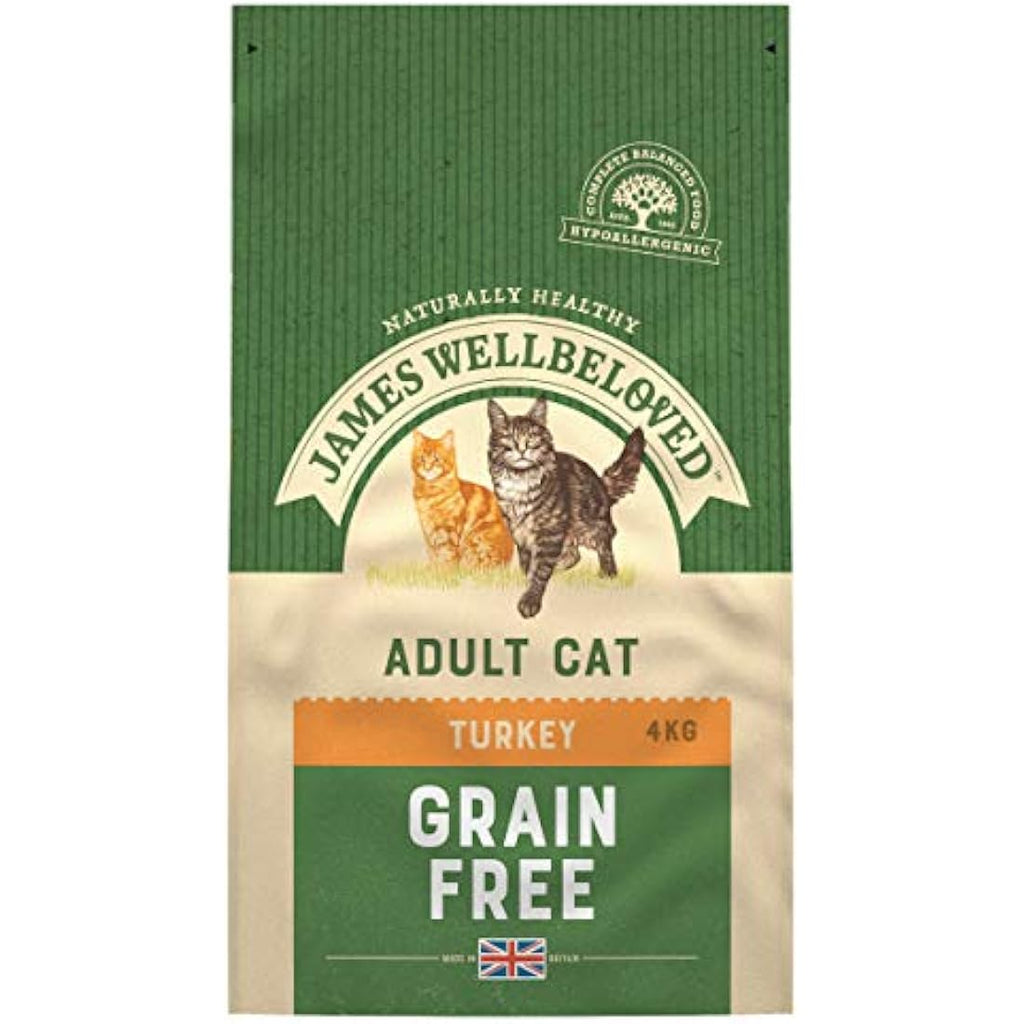 James Wellbeloved Grain-Free Turkey Hypoallergenic Dry Cat Food - 4kg