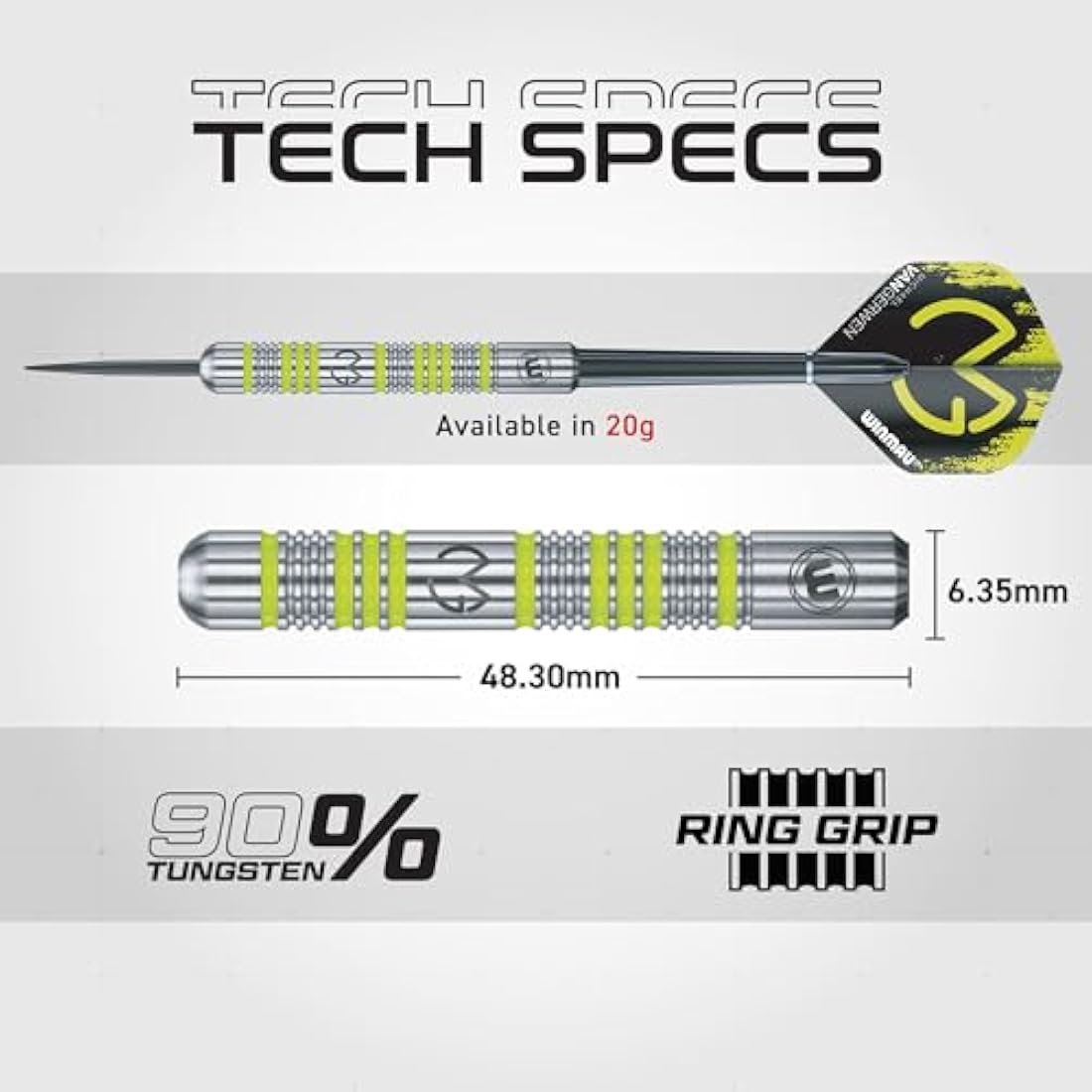 Winmau Michael Van Gerwen MvG 50-Piece Dart Set | Steel & Soft Tip