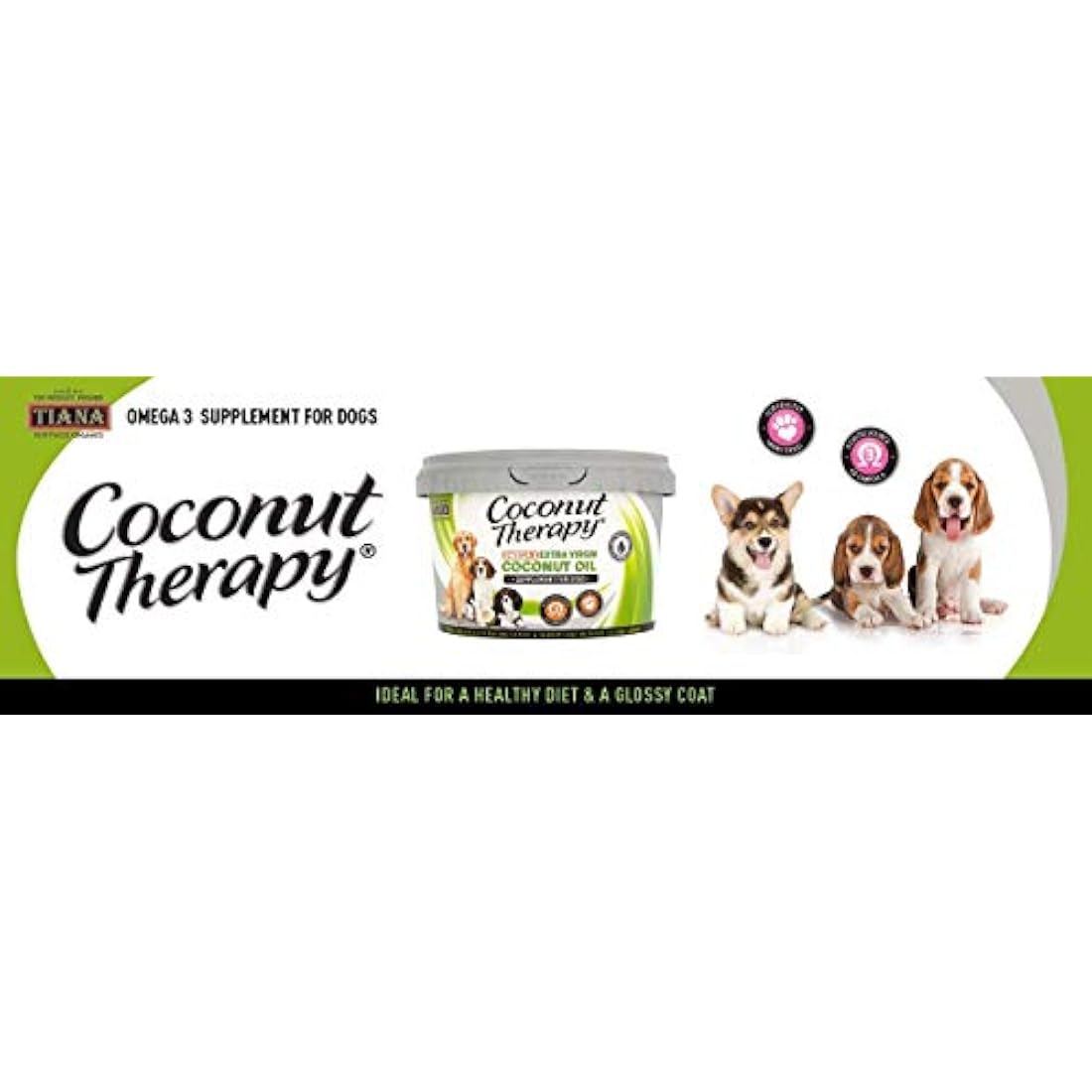 TIANA Coconut Therapy Dog Supplement with Omega-3 - 500ml (Pack of 6)