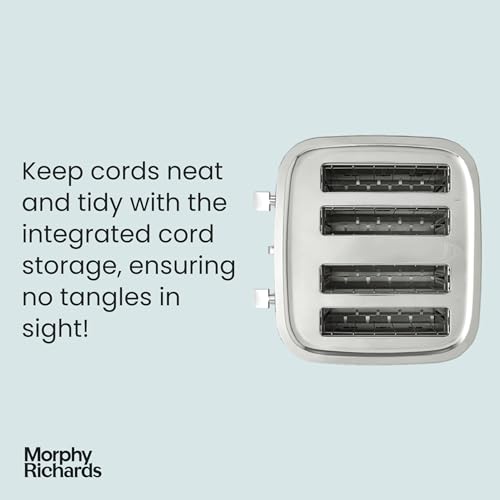Morphy Richards Illumination 4 Slice Toaster | Black, 7 Settings