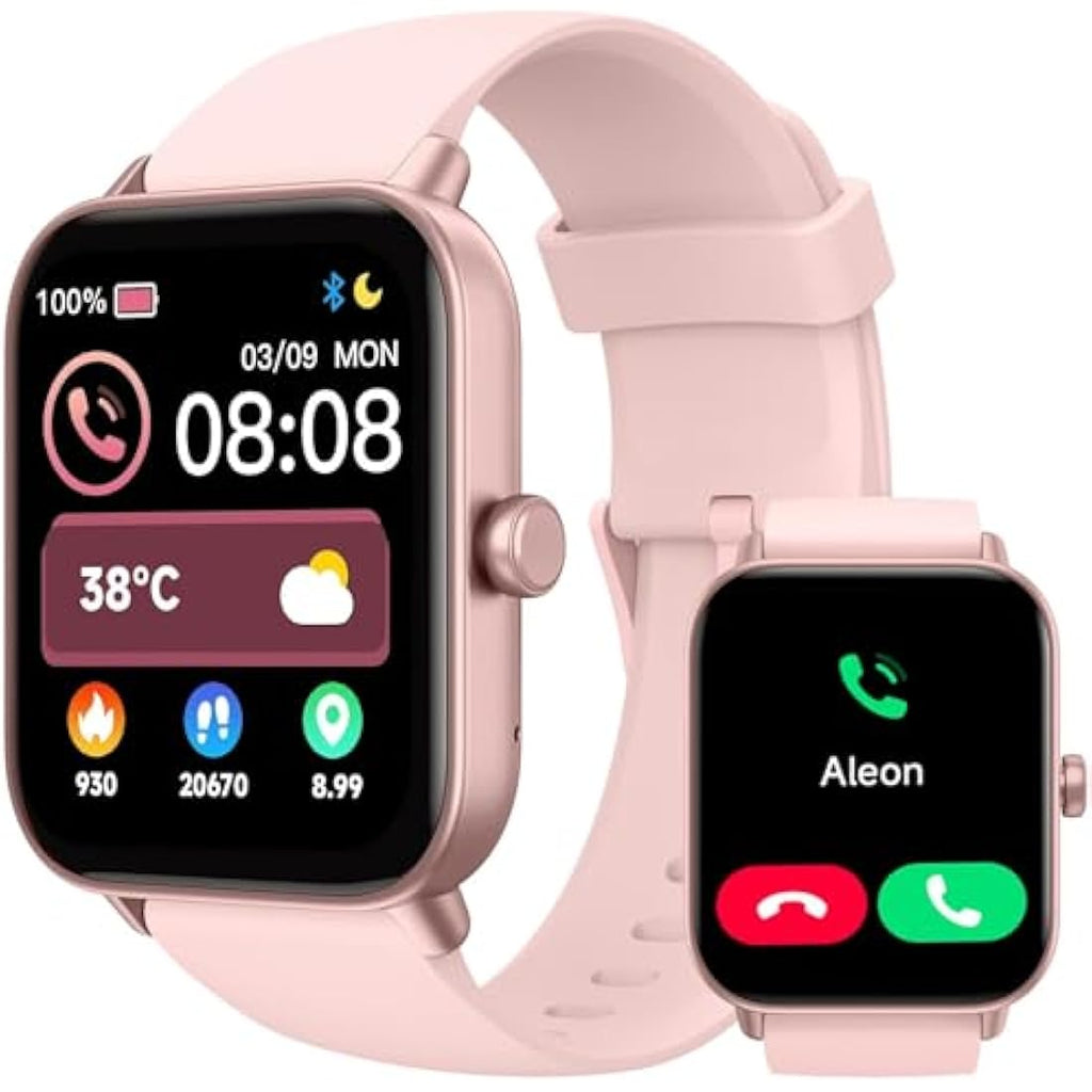 TOOBUR Smart Watch for Women – 1.8" IP68 Waterproof Fitness Tracker