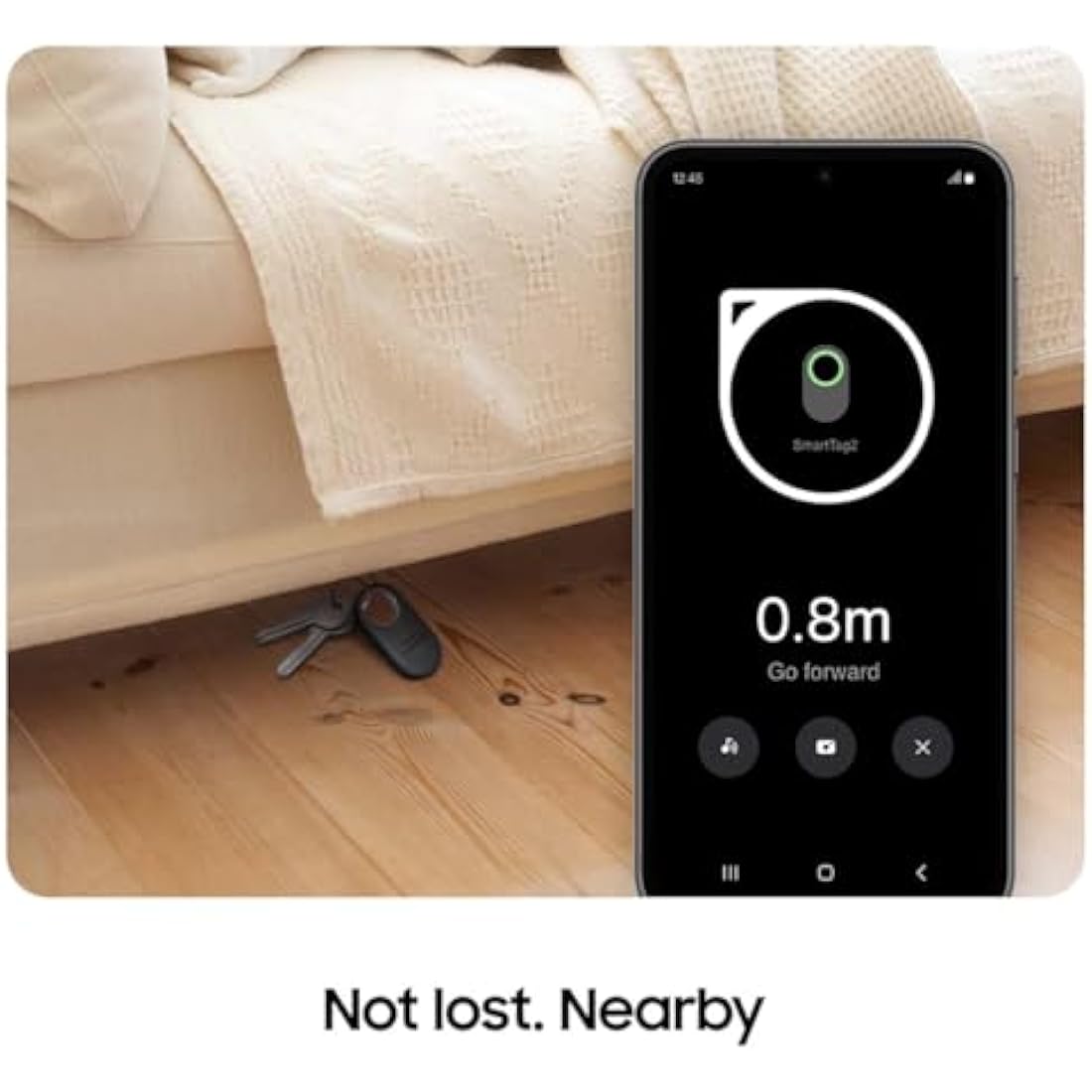 Samsung Galaxy SmartTag2 Bluetooth Tracker - IP67 Waterproof, Black