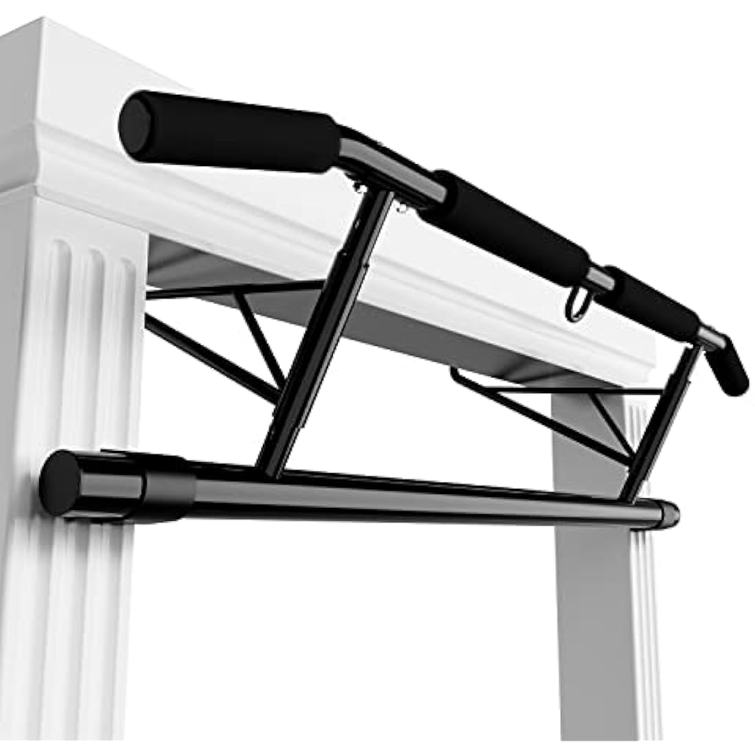 JX FITNESS Foldable Doorway Pull Up Bar | No-Drill Chin Up Bar for Home Gym