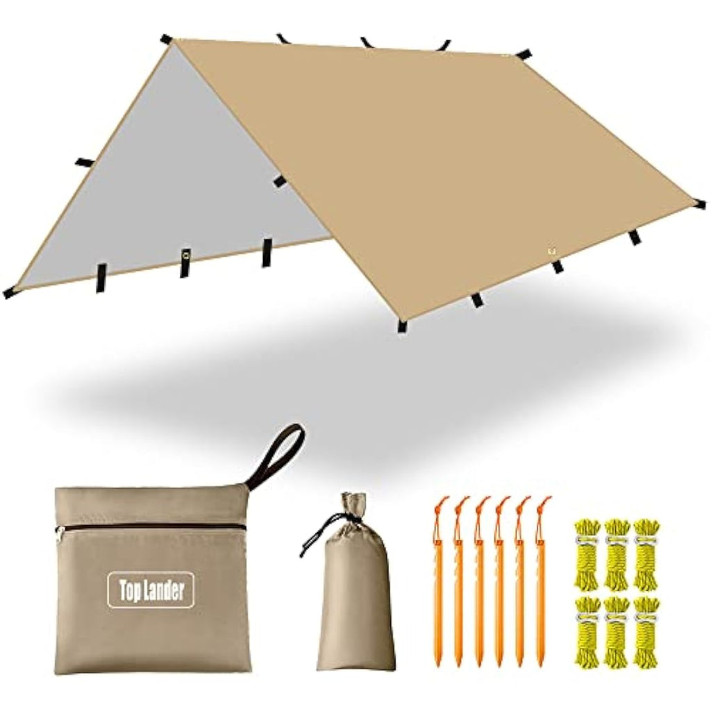 3x4m Waterproof Camping Tarp – Lightweight Hammock Rain Fly