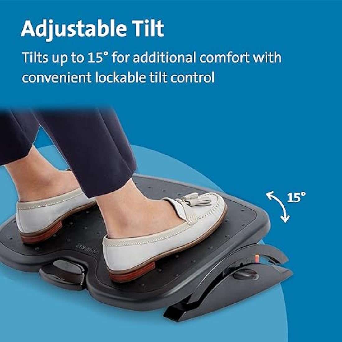 Kensington SoleMate Plus Adjustable Ergonomic Foot Rest – Black