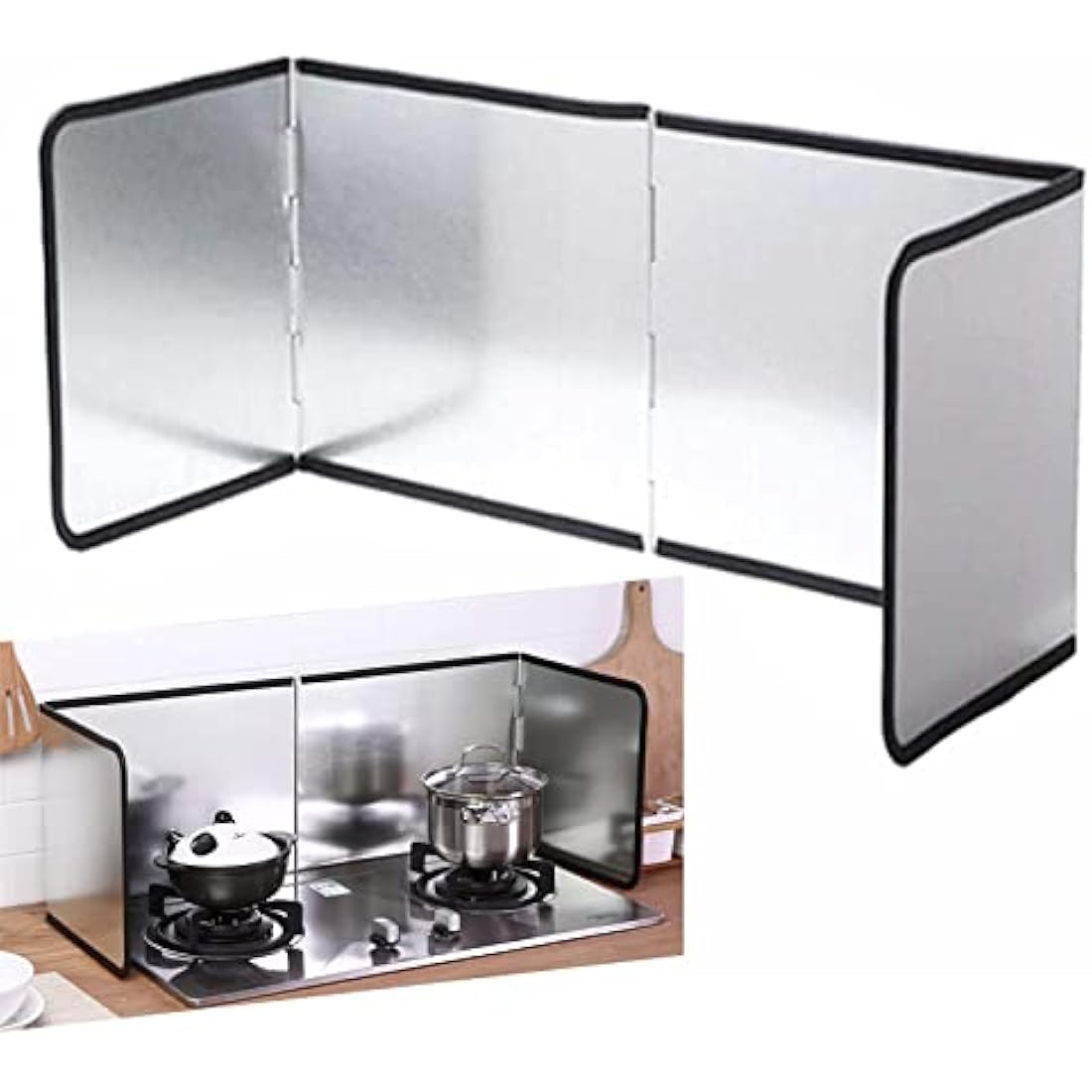 Stainless Steel Stove Splatter Guard – Foldable Oil Shield
