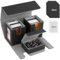 TiMOVO MTG Commander Deck Box | Magnetic Leather Case for 200+ Cards