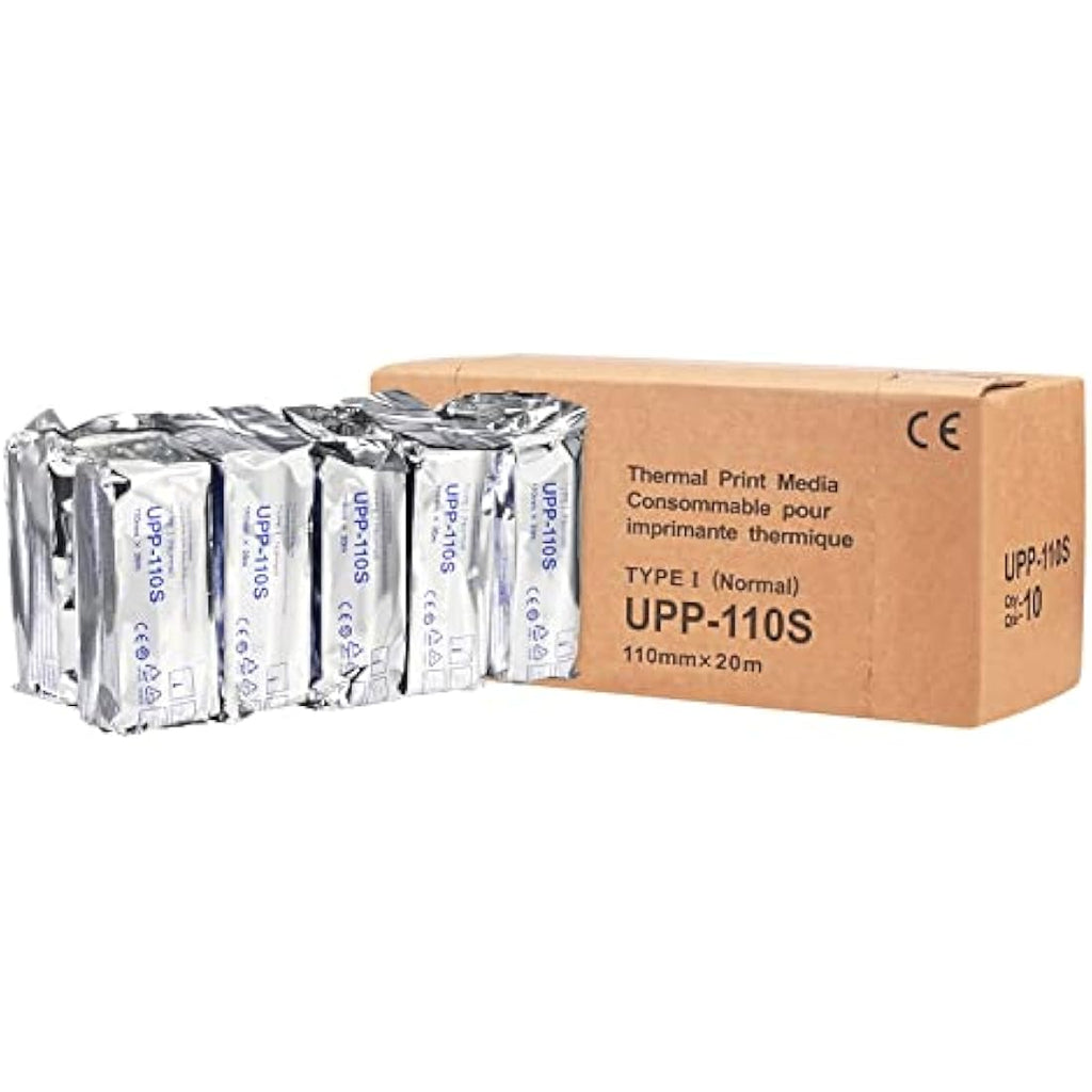 UPP-110S Ultrasound Thermal Print Media - 110mm x 20m, 10 Rolls