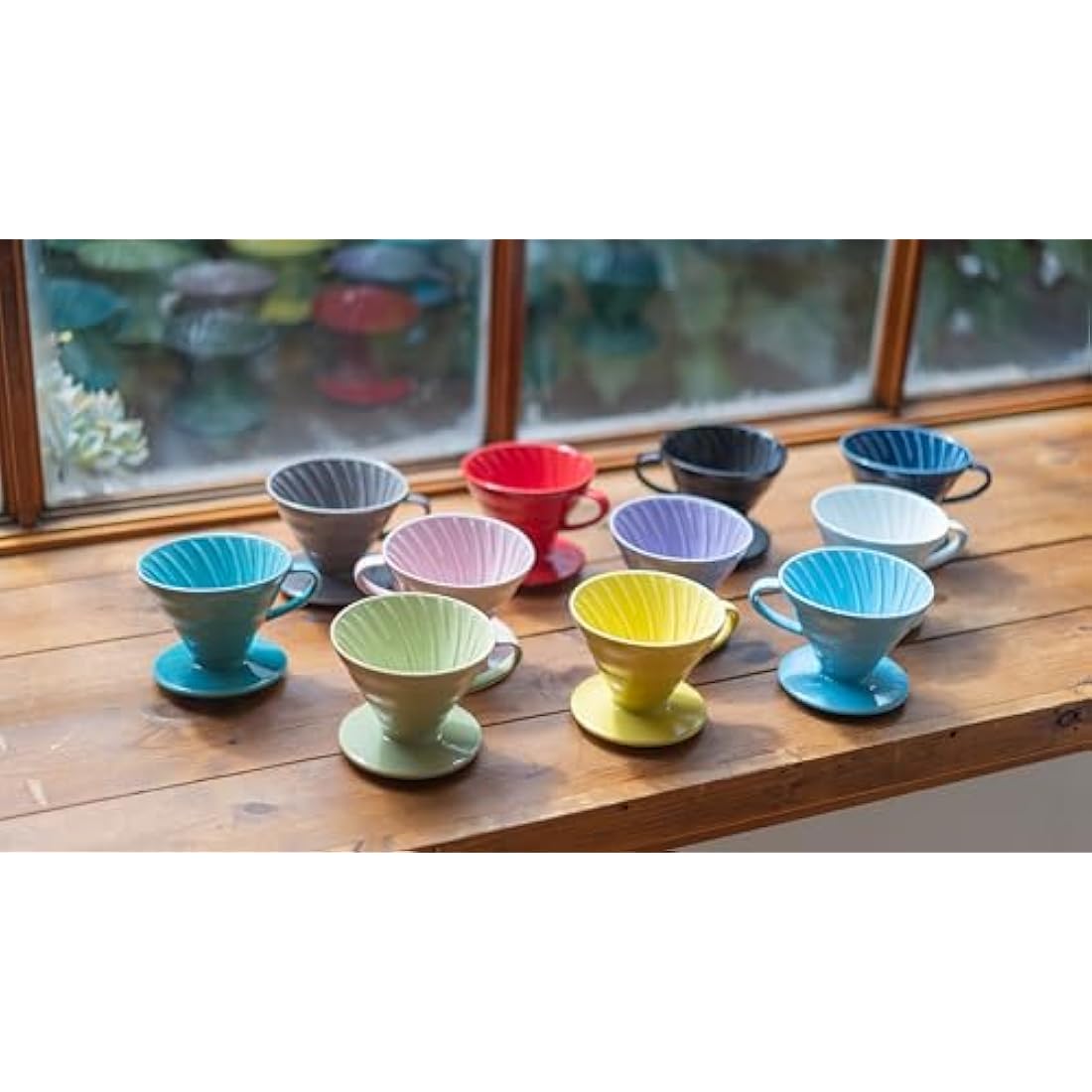 Hario V60 Ceramic Coffee Dripper – Red Arita-yaki Pour Over, Size 02