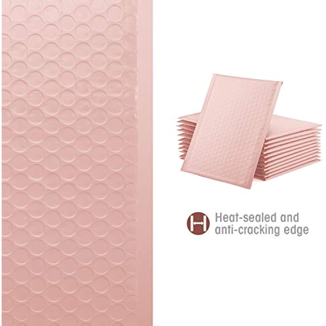 Switory Pale Pink Bubble Mailers | 21.6x28cm Padded Envelopes - 25 Pack