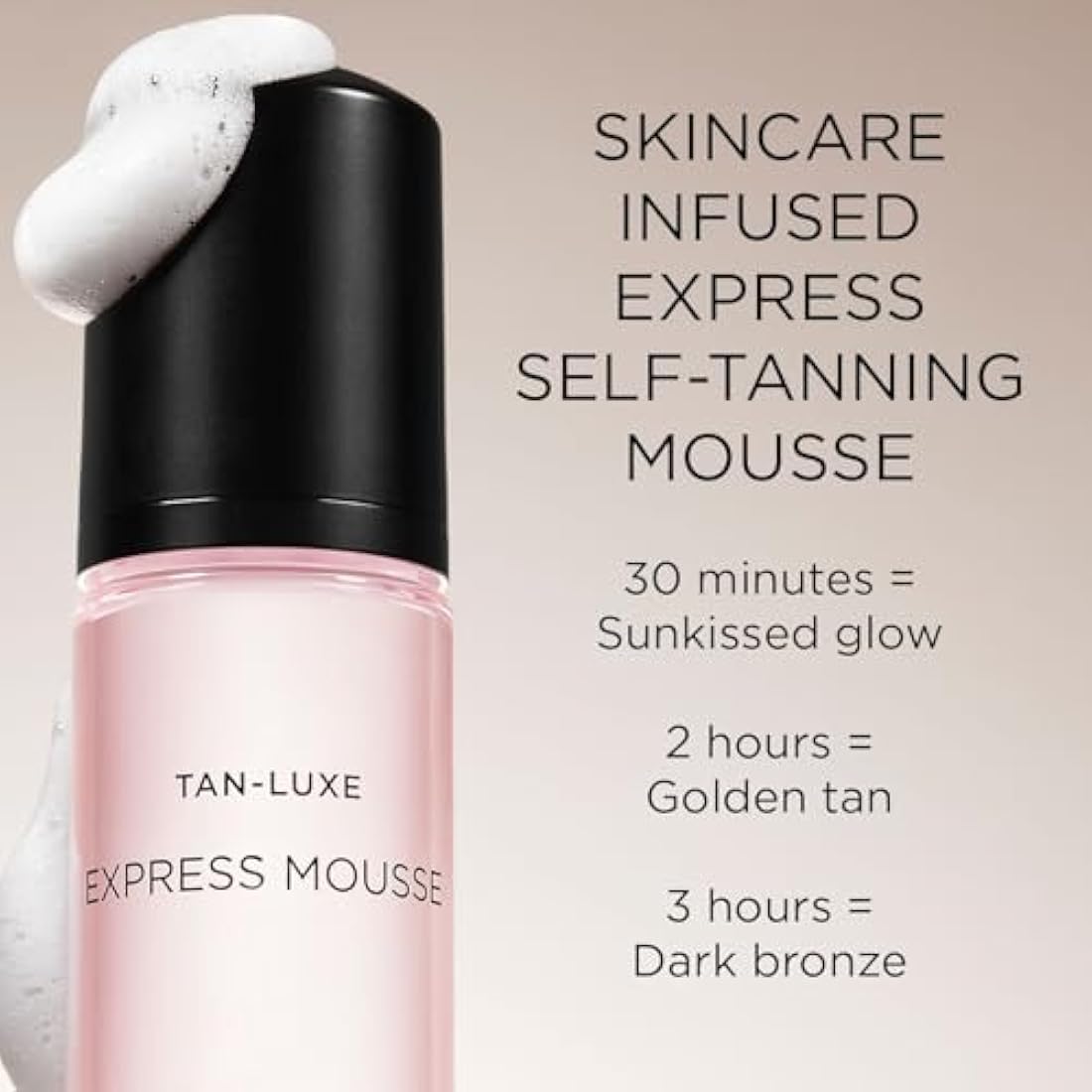 TAN-LUXE Express Self-Tanning Mousse – Hydrating Clear Bronzer 200ml