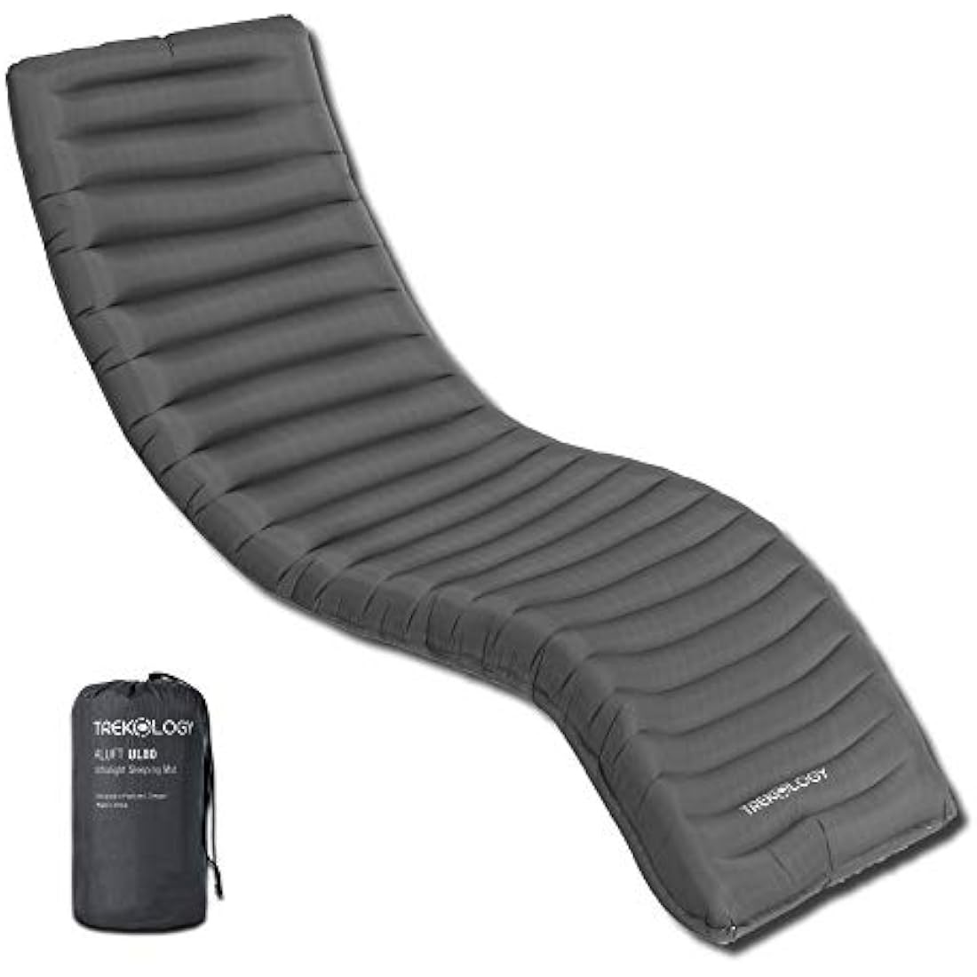 Trekology UL80 Inflatable Camping Mat – Lightweight 40D Nylon Sleeping Pad