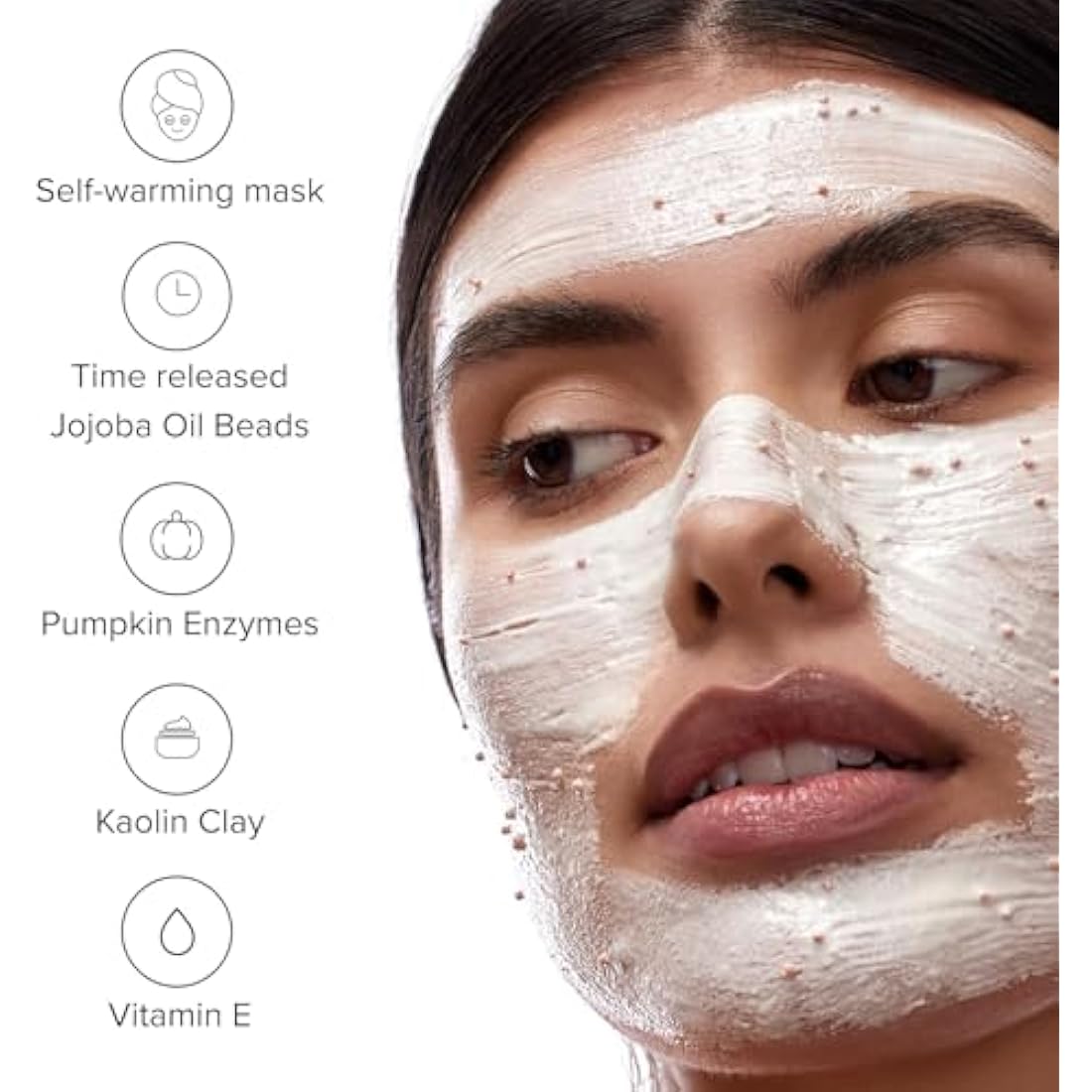 DRMTLGY Pumpkin Enzyme Face Mask – Self-Warming Exfoliant with Jojoba, 5.5 oz