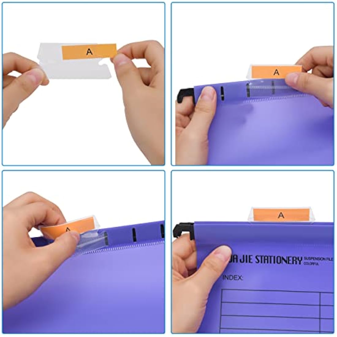 A4 Suspension Files - 15 Pack Purple Polypropylene Folders