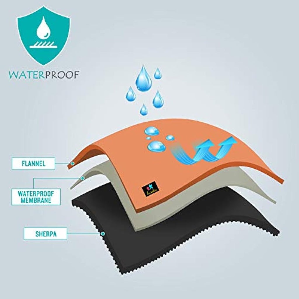 Luciphia Waterproof Pet Blanket | Fluffy Coral Velvet Dog Cover – XL