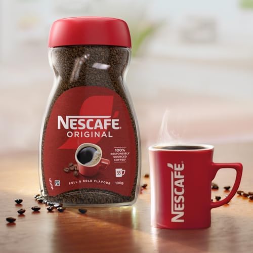 NESCAFÉ Original Instant Coffee – Rich & Bold Roast – 100g (Pack of 12)