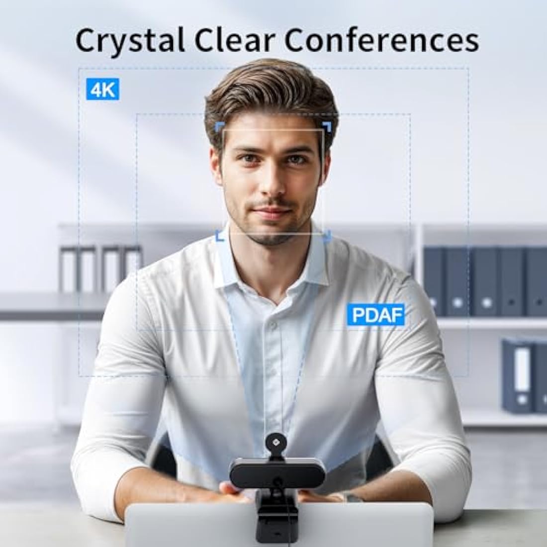 EMEET NOVA 4K Webcam - Ultra HD Business Camera with PDAF Autofocus