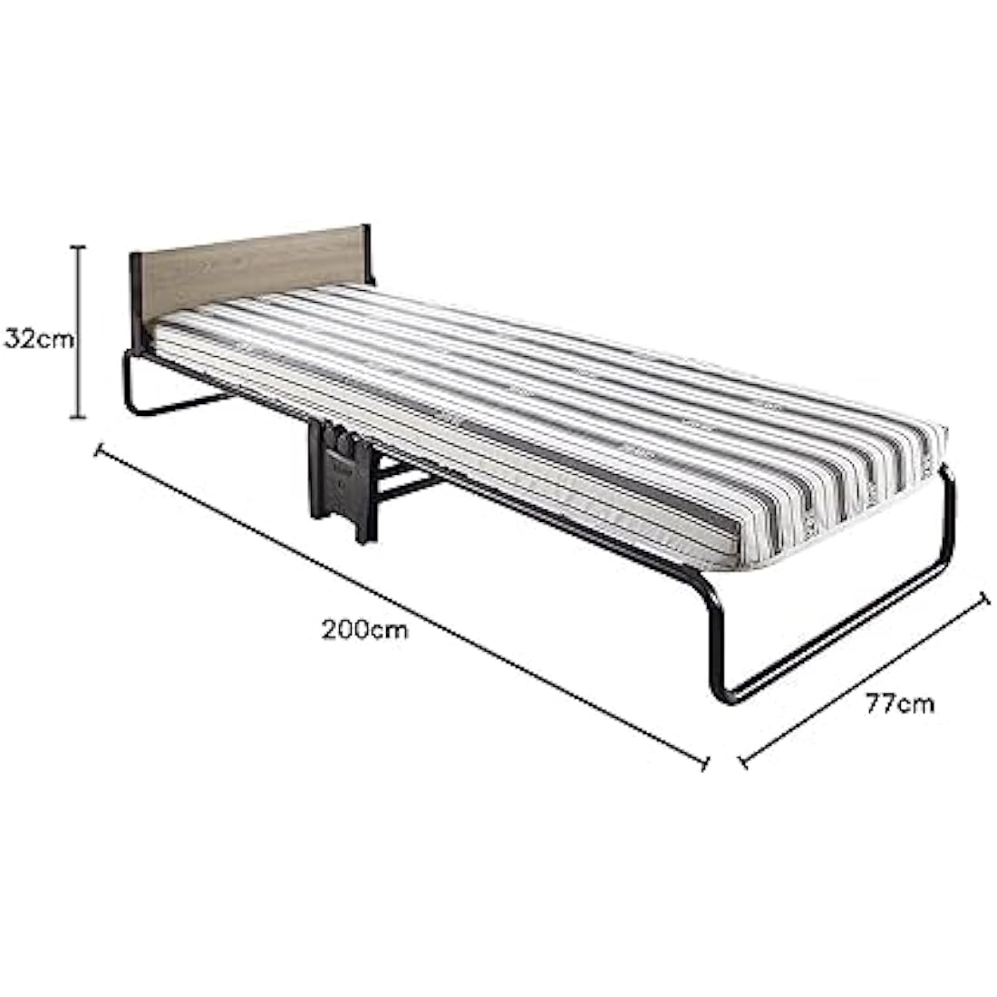 JAY-BE Revolution Single Folding Bed with Rebound e-Fibre Mattress